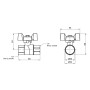 Кран кульовий Thermo Alliance Forte 1/2" ВР для газа (метелик) SF602G15