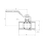 Кран кульовий Thermo Alliance Forte 1/2" ВР для газа (ручка) SF600G15