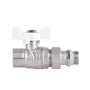 Кран кульовий "Американка" Thermo Alliance Forte 1/2" з антипротіканням прямий SF222W15
