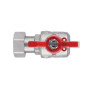 Кран кульовий з накидною гайкою SD Forte1/2" ВЗ для води кутовий SF224W15
