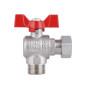 Кран кульовий з накидною гайкою Thermo Alliance Forte 3/4" ВЗ для води кутовий SF224W20