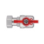 Кран кульовий з накидною гайкою Thermo Alliance Forte 3/4" ВЗ для води кутовий SF224W20