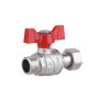 Кран кульовий з накидною гайкою Thermo Alliance Forte 1/2" ВЗ для води прямий SF261W15