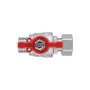 Кран кульовий з накидною гайкою Thermo Alliance Forte 1/2" ВЗ для води прямий SF261W15