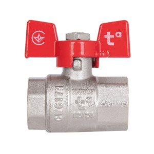 Кран кульовий Thermo Alliance Standart 1/2" ВР для води (метелик) SD602NW15PN40