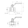 Кран кульовий Thermo Alliance Standart 1" ВР для води (важіль) SD600NW25PN40