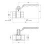 Кран кульовий Thermo Alliance Standart 1" 1/4 ВЗ для води (важіль) SD605NW32PN40
