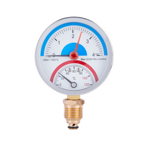 Термоманометр Thermo Alliance Standart 80 мм 1/2", нижнє підмикання SD1724B