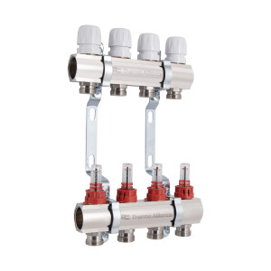 Колектор з витратомірами Thermo Alliance Standart 1" 4 виходи SD235W4