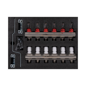 Колектор з витратомірами Thermo Alliance Standart 1" 6 виходів SD235W6