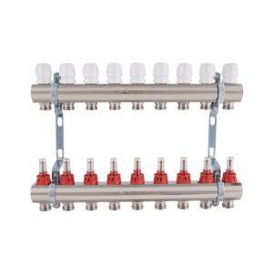 Колектор з витратомірами Thermo Alliance Standart 1" 9 виходів SD235W9