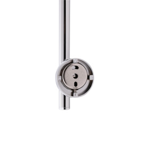 Стійка універсальна Qtap Sprha 700 мм округла з полицею QT003 Chrome