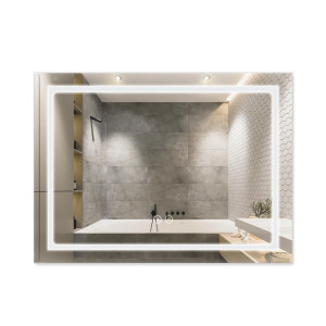 Дзеркало Qtap Mideya (DC-F904) 800х600 з LED-підсвічуванням Touch, з димером QT2078F904W