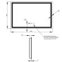 Дзеркало Qtap Mideya (DC-F904) 800х600 з LED-підсвічуванням Touch, з димером QT2078F904W