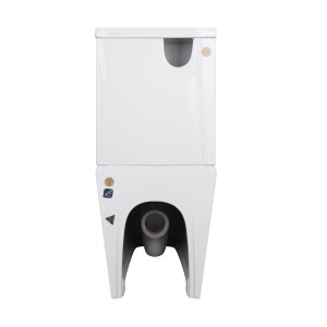 Унітаз-компакт Qtap Crow безобідковий з сідінням Soft-close QT05222170W