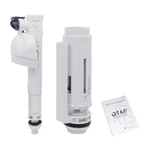 Унітаз-компакт Qtap Crow безобідковий з сідінням Soft-close QT05222170W