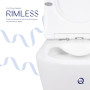 Унітаз підвісний Qtap Swan безобідковий з сідінням Soft-close QT16335178W