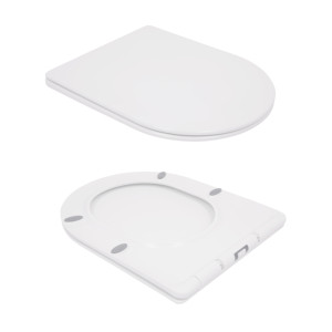 Унітаз підвісний Qtap Swan безобідковий з сідінням Soft-close QT16335178W