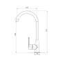 Змішувач для кухні Brinex 35B 007