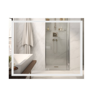 Дзеркало Qtap Mideya (DC-F614) 1000х800 з LED-підсвічуванням Touch, з антизапотіванням, димером QT2078F614W