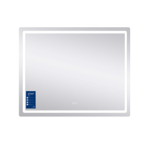 Дзеркало Qtap Mideya (DC-F910) 1000х800 з LED-підсвічуванням Touch, з антизапотіванням, димером QT2078F910W