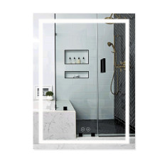 Дзеркало Qtap Mideya (DC-F937) 600х800 з LED-підсвічуванням Touch, з антизапотіванням, димером QT2078F937W