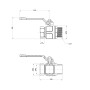 Кран кульовий Icma 1" 1/2 прямий №352