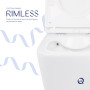 Унітаз підвісний Qtap Tern безобідковий з сідінням Soft-close QT1733052ERW