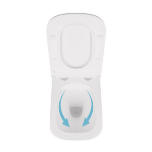 Унітаз підвісний Qtap Tern безобідковий з сідінням Soft-close QT1733052ERW