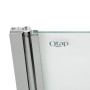 Штора на ванну Qtap Standard CRM407513APL скло Pear 6 мм, 75х140 см, ліва