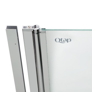 Штора на ванну Qtap Standard CRM407513APL скло Pear 6 мм, 75х140 см, ліва