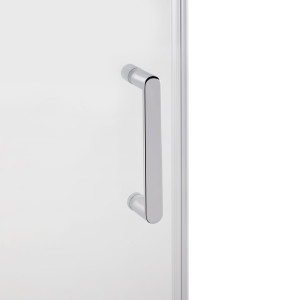 Душові двері в нішу Qtap Taurus CRM201-11.C6 97-108x200 см, скло Clear 6 мм, покриття CalcLess