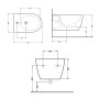 Біде підвісне Qtap Jay 520х360х320 White QT07555376W
