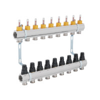 Колектор з витратомірами Thermo Alliance Forte 1" 9 виходів SF001W9