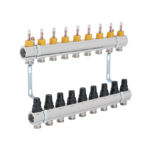 Колектор з витратомірами Thermo Alliance Forte 1" 9 виходів SF001W9
