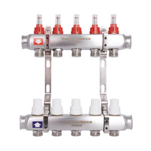 Колектор з витратомірами Thermo Alliance Standart 1" 5 виходи SD0045