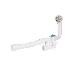Сифон для ванни Lidz (WHI) 60 03 V002 00 з ревізією (вихід 50 мм)