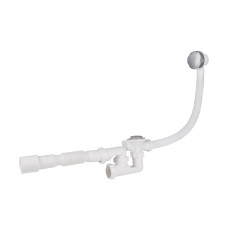 Сифон для ванни Lidz (WHI) 60 03 V002 01 з ревізією (вихід 50 мм)
