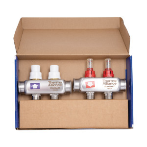 Колектор з витратомірами Thermo Alliance Standart 1" 2 виходи SD0042