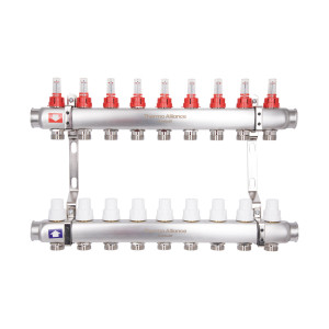 Колектор з витратомірами Thermo Alliance Standart 1" 9 виходів SD0049
