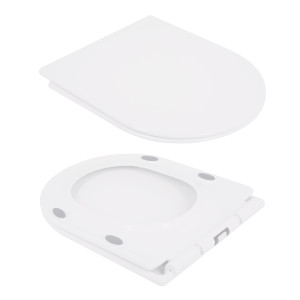Унітаз-компакт Qtap Presto безобідковий з сідінням Soft-close QT24221217AW