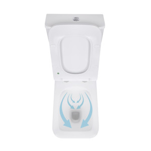Унітаз-компакт Qtap Kalao безобідковий з сідінням Soft-close QT08221213AW