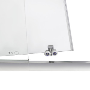 Душові двері в нішу Qtap Taurus CRM209-1.C6 90-100x200 см, скло Clear 6 мм, покриття CalcLess