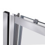 Душові двері в нішу Qtap Taurus CRM2012-13.C6 120-130x200 см, скло Clear 6 мм, покриття CalcLess