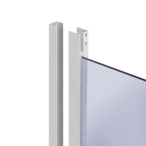 Душова кабіна Lidz Latwa SC90x90.SAT.MID.GR, скло тоноване 4 мм без піддона