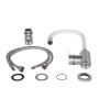 Змішувач для кухні Lidz Vida 015F3 з гнучким виливом (k35) LDVID015F3WHI43357 White / Nickel