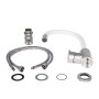 Змішувач для кухні Lidz Aria 015F3 з гнучким виливом (k35) LDARI015F3WHI43362 White / Nickel