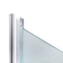 Душова кабіна Latwa SC80x80.SAT.HIGH.FR полукругла, скло Frost 4 мм + Душовий піддон KAPIELKA ST80x80x41, з панеллю Lidz