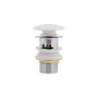 Донний клапан Pop-up для біде з переливом 70х70х110 mm White Qtap