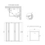 Душова кабіна Lidz Wawel SC100x80.SAT.LOW.FR, скло Frost 5 мм + Lidz Душовий піддон KAPIELKA ST100x80х14